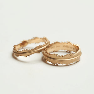 Palm Leaf Ring Skinny