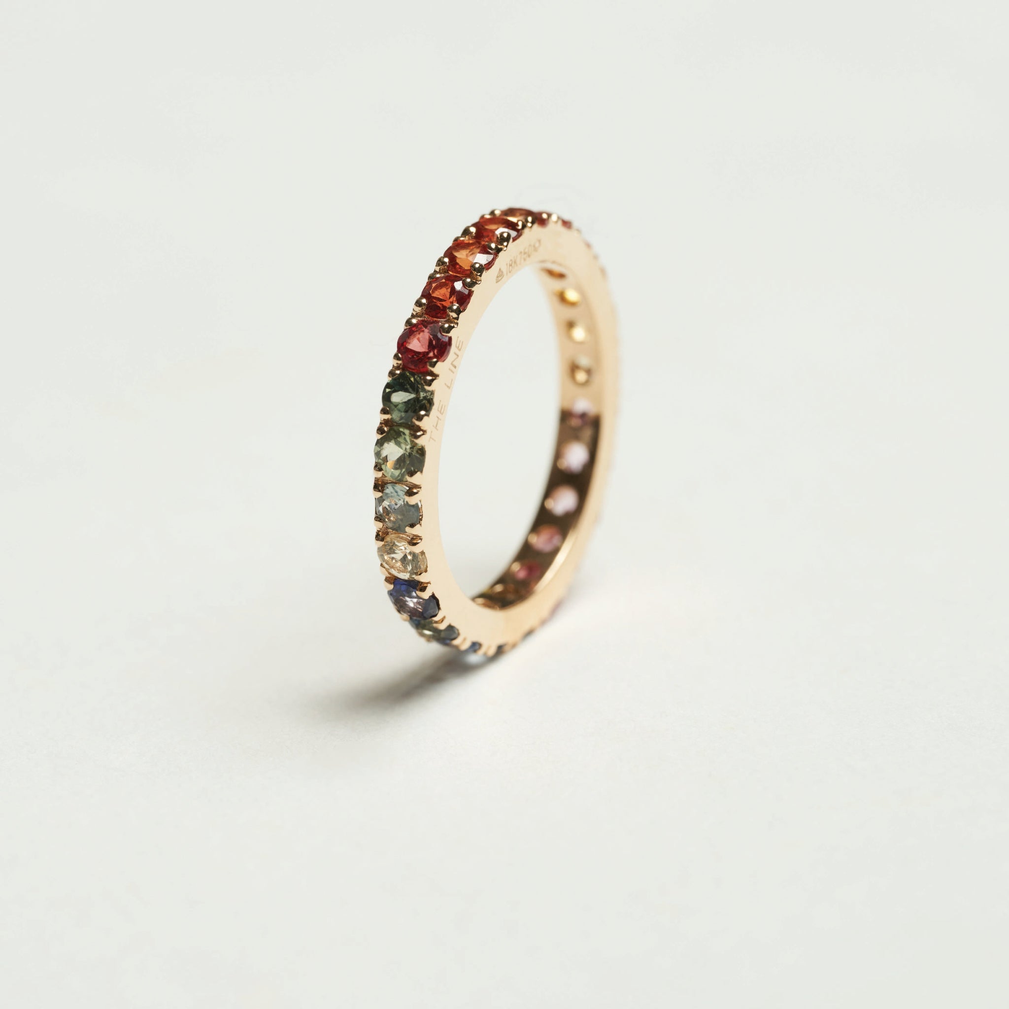 Rainbow Sapphire Eternity Ring