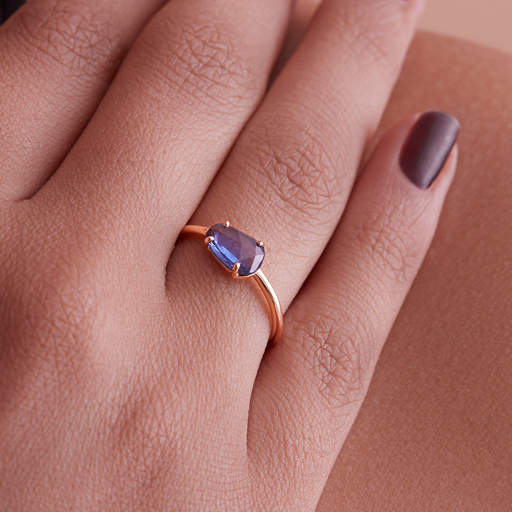 Slice of Sapphire Ring