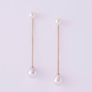 Swing Time Earrings with Pearls